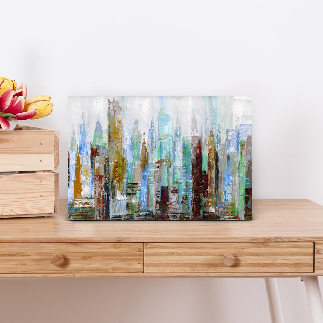 Impression City I Abstract Contemporary Architecture City Wall Art Print
