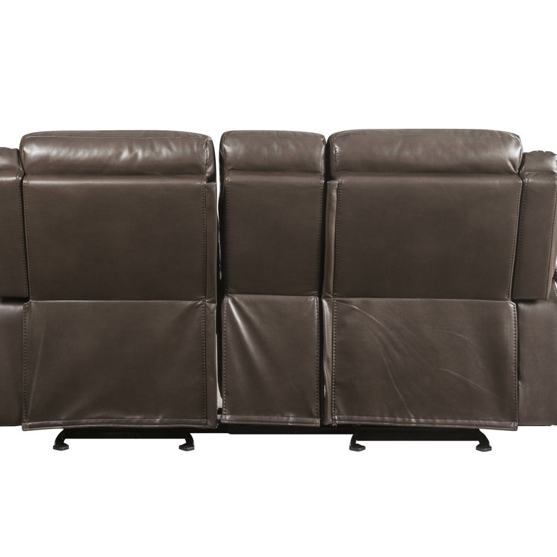 Causeuse en cuir Lydia Aire Motion avec port USB et console Lydia