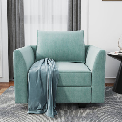 Fauteuil rembourré avec espace de rangement l 35 po Manusite