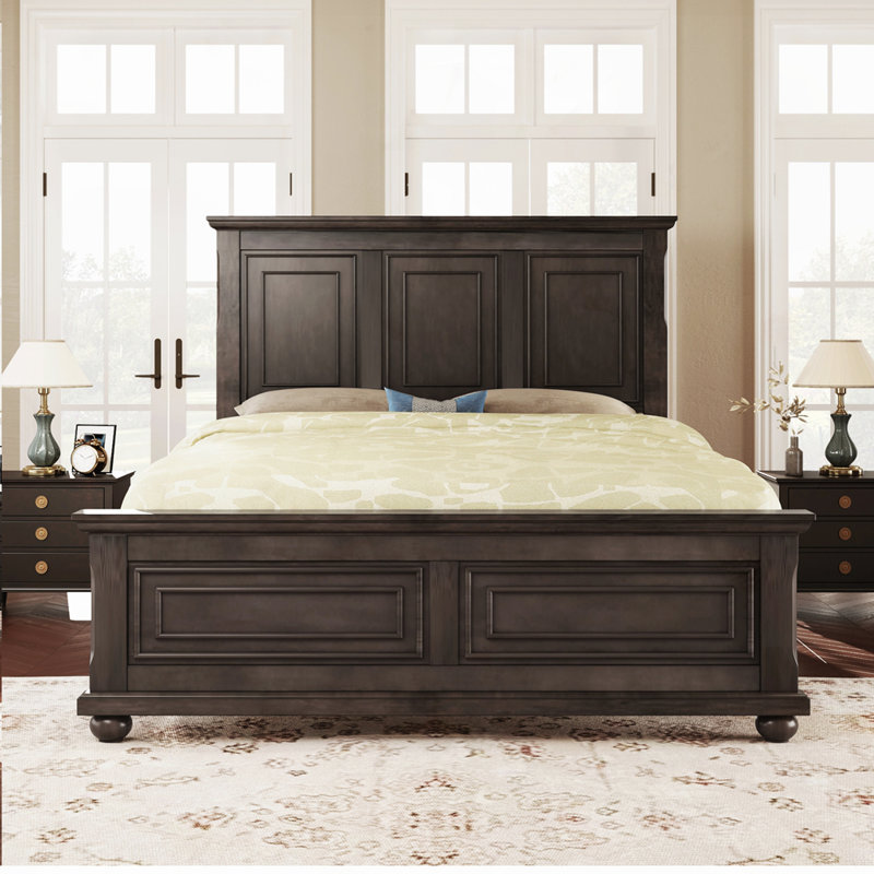 Structure de lit Country Style, Brun, Grand