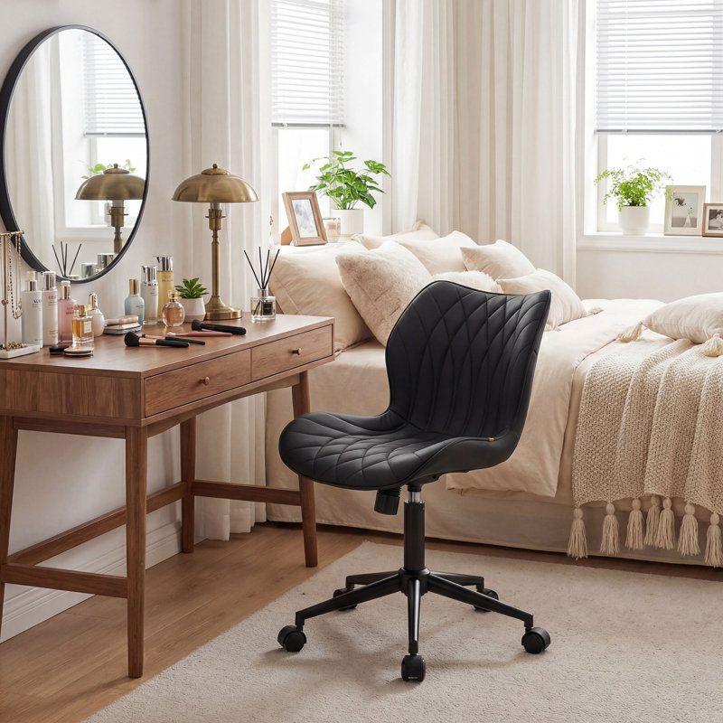 Chaise de bureau Maddoux, Noir