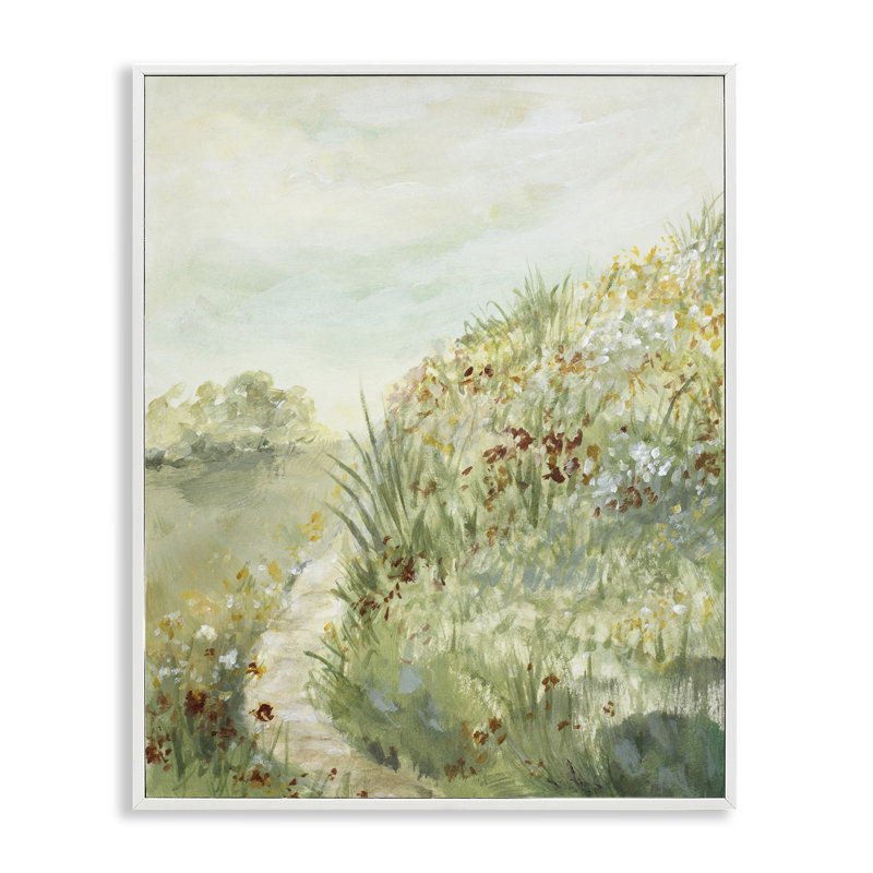 Giclée sur sentier Hillpoint Blooms & Winding Trail, design par Lanie Loreth, H 14 po x l 11 po