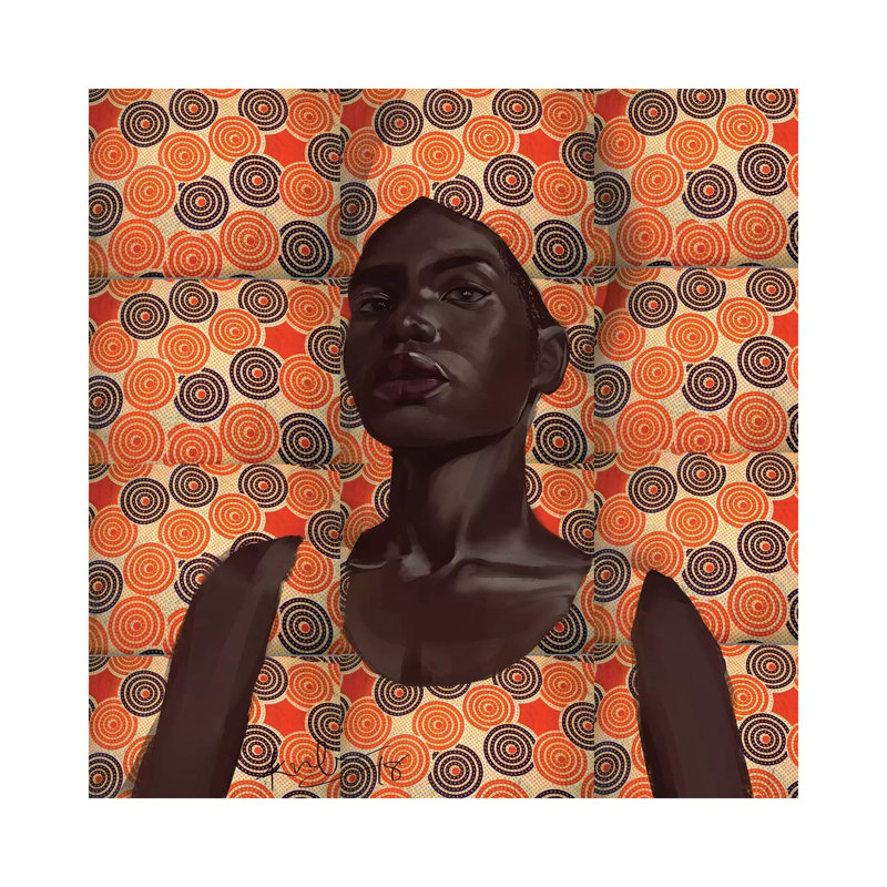 « Cire Series II » par Adekunle Adeleke, reproduction d’art, Toile tendue, Pas de tapis, H 26 po x l 26 po x P 1,5 po