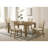 Cockrell Brown/Beige Dining Table with 18"Leaf