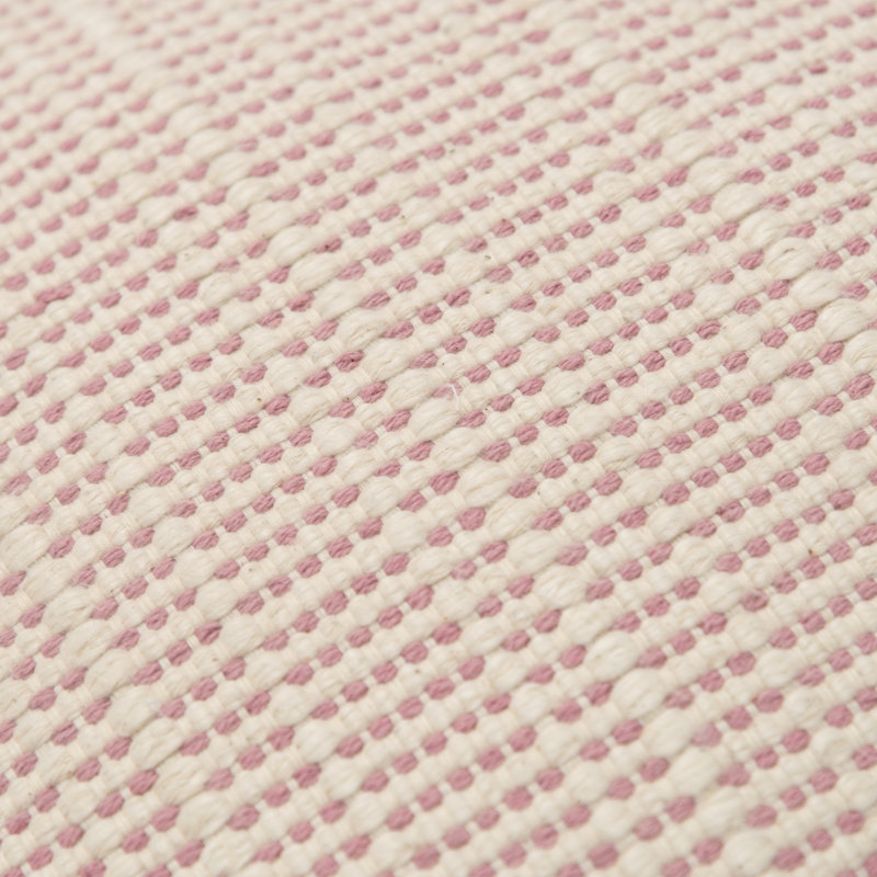 Housse et insert de coussin carré 100% coton, Rose