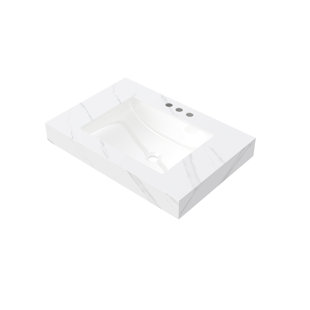 Sintered Stone Countertop and Undermount Ceramic Basin