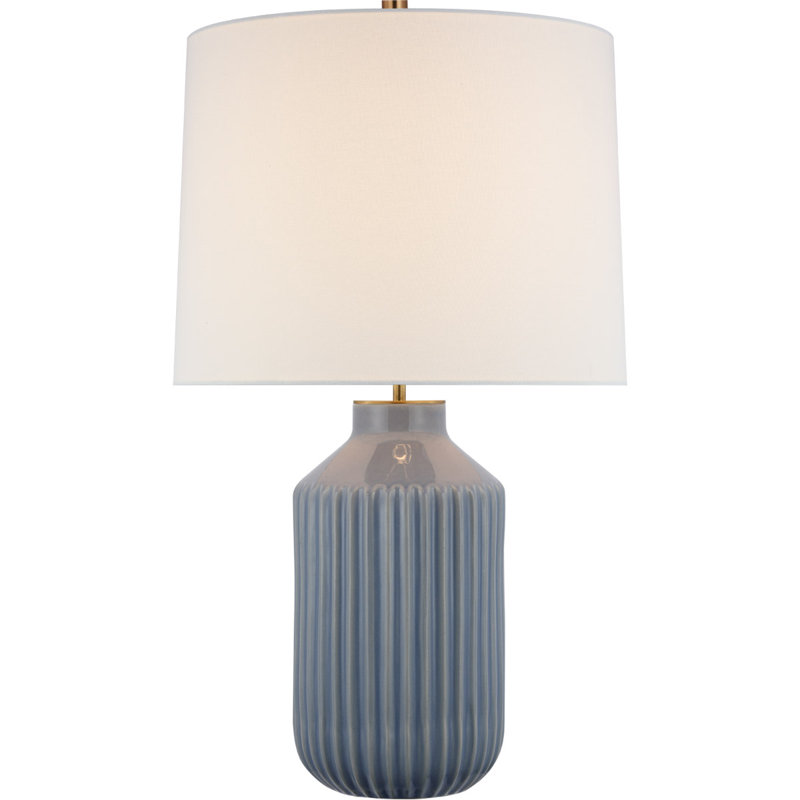 Braylen Table Lamp, Polar Blue Crackle