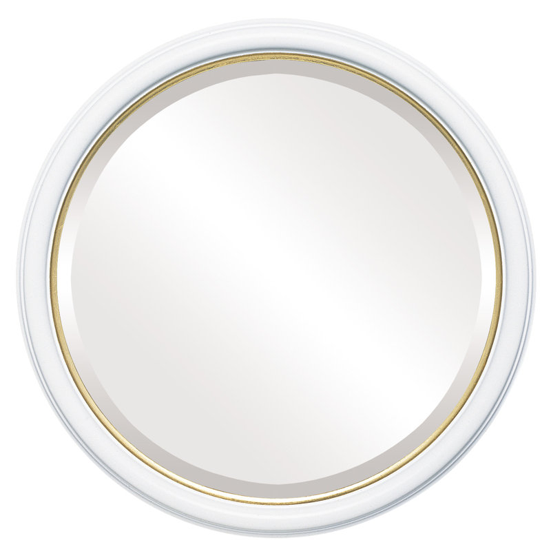 Miroir biseauté Newburyport, H 15 po x l 15 po, Or