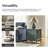 Lundgren Transitional 24'' Tall 2 - Drawer End table with Wood Legs and Charging Station Space -1037252352