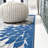 Rheanon Floral High-Low Blue/Gray Indoor/Outdoor Rug-1031850150