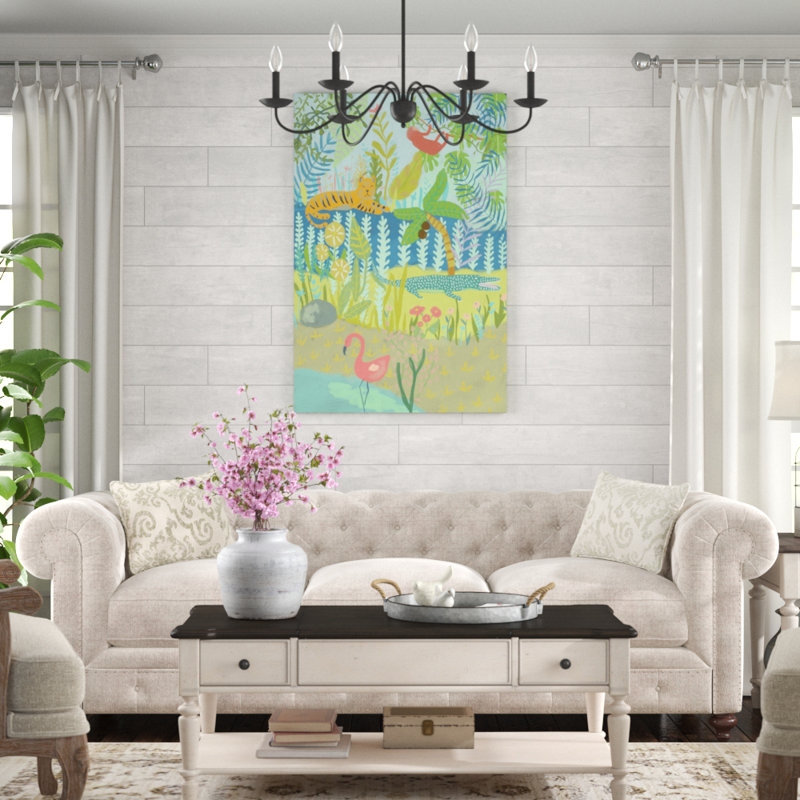 «Jungle Dreaming II», peinture sur toile, H 48 po x l 32 po