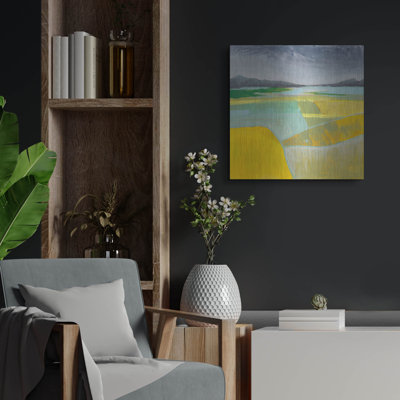 Luxe métal Art «Golden Valley I» par Grace Popp, Me «Golden Valley I» par Grace Popp
