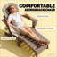 Élégant fauteuil d'extérieur pliant, ensemble de 2 chaises Adirondack, fauteuil d'extérieur