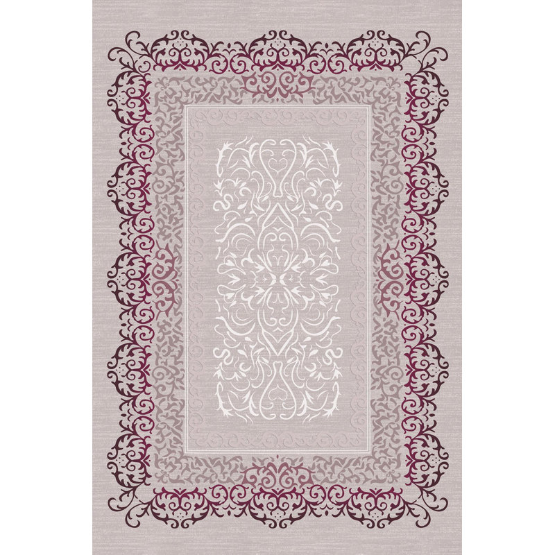 Premium Woven Area Rug, 5.9 x 9.2 Feet | 100% Polyester, 650 g/m² | Antibacterial, Non-Slip PVC Dot Underside, 0.3 in Pile Height | Machine Washable, 3D Digital Printing | Perfect for Living Room & Bedroom Decor