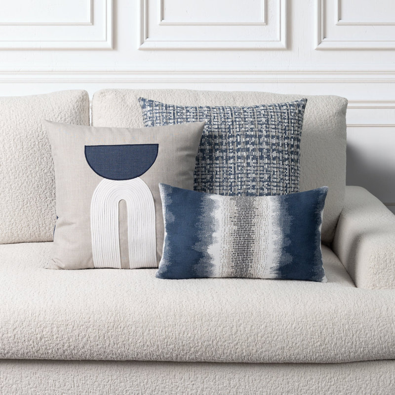 NEW ARRIVALS Square Indoor/Outdoor Pillow Cover & Insert, Silver