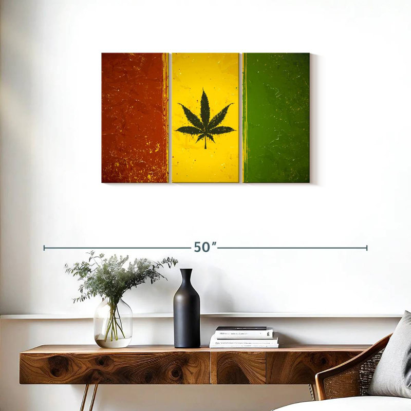 Drapeau du pays de la marihuana, H 20 po x l 33 po