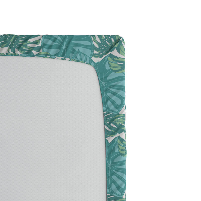 Microfiber Floral Fitted Sheet, Full Fitted Sheet