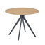 Aspen 5-Piece Casual Dining Set - Spacious Round Table & 4 Curved Plastic Chairs-124157413-105509827