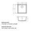 12/15/17 Inch Black White Quartz Composite Undermount Bar Sink Single Bowl Compact Undermount Kitchen Sink-128757093-128757089