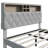 Bed Frame with Adjustable 2-Tier Storage Headboard and Charging Station, Solid Metal Platform Bed Frame, Noise-Free, No Box Spring Needed, Easy to Assemble-545500946
