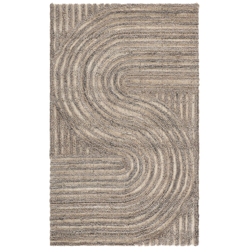 Baylay Hand Tufted Abstract Indoor Rug, Rectangle 3' x 5'