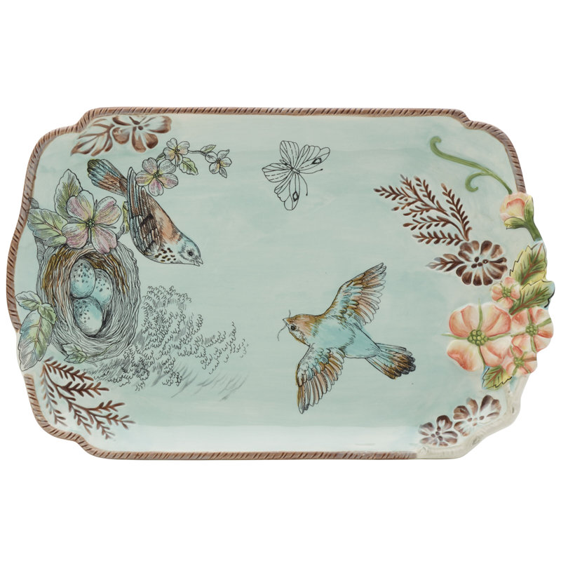 Fitz And Floyd English Garden Serving Platter