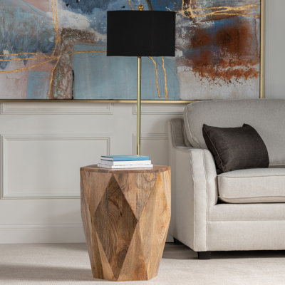 Table de bout en bois massif Maiteder