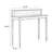 Walnut Solid Wood Round Console Table-1260574763