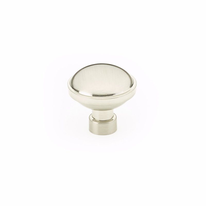 Brandt Circle Knob, 1.25'', Satin Nickel