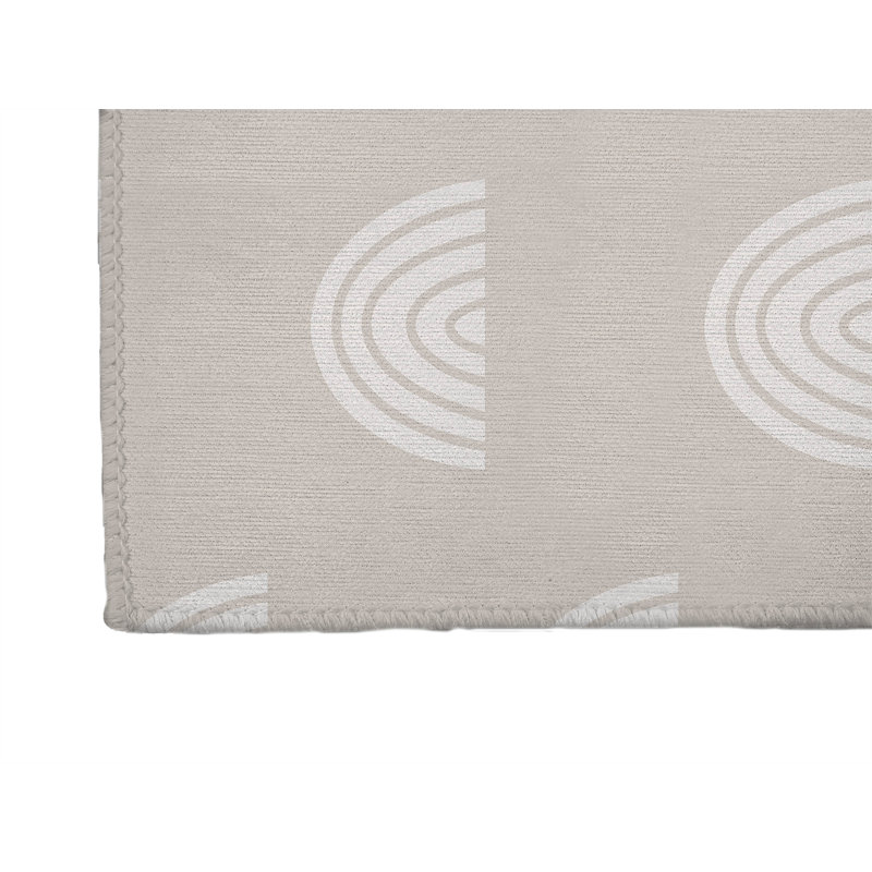 Bows Colorized Kids Play Mat, Gray, Rectangle 4' x 6'
