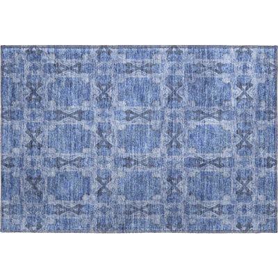 Premium Machine Washable Cerrito AMF564 Denim Rug