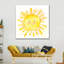 Aquarelle soleil sur toile-1671885261