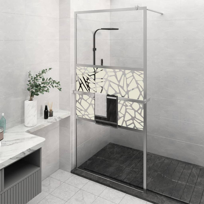 Li 115mm W x 955mm H Walk In Glass Screens with Glass