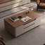 Table basse rétro en noyer minimaliste-112748564