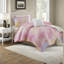 Ensembles de literie en microfibre douce pour lit simple TG, teinture rose moderne pour la maison
