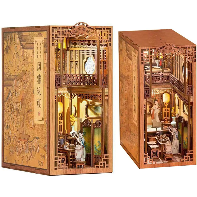 Book Nook Wizardi Miniature - Elegant Song Dynasty Roombox Kit