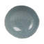 Bol décoratif décoratif à bord ondulé rond pour la maison - Bol décoratif moderne émaillé pour comptoir de salon ou de cuisine - 15,25 po, bleu sarcelle