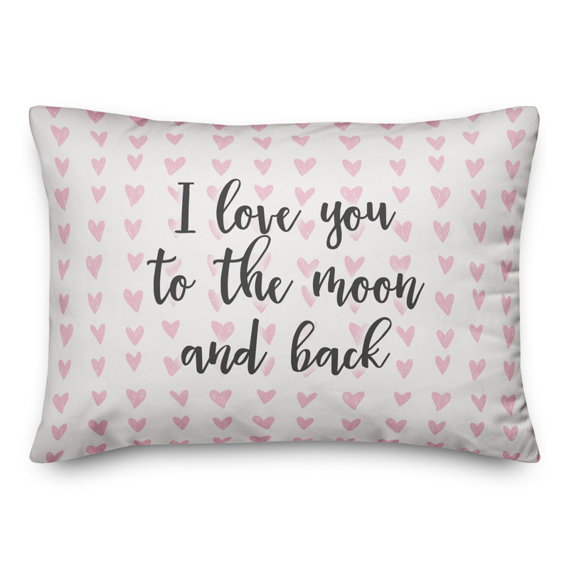  Coussin décoratif I Love You To The Moon And Back