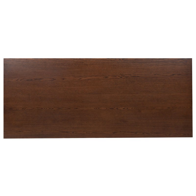 Ariella 5 Drawer Wood Desk, Walnut