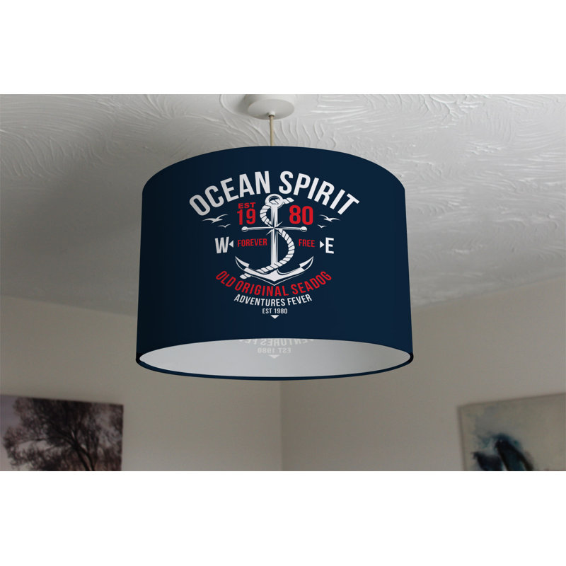 Cotton Drum Lamp Shade ( Uno ), 25cm H x 40cm W x 40cm D
