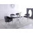 Glass Top Metal Base Dining Table-82263823