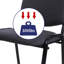Chaise de réception empilable avec structure en métal