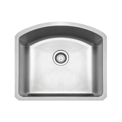 23.25" L x 20.88" W Chefhaus Single Bowl Undermount Kitchen Sink