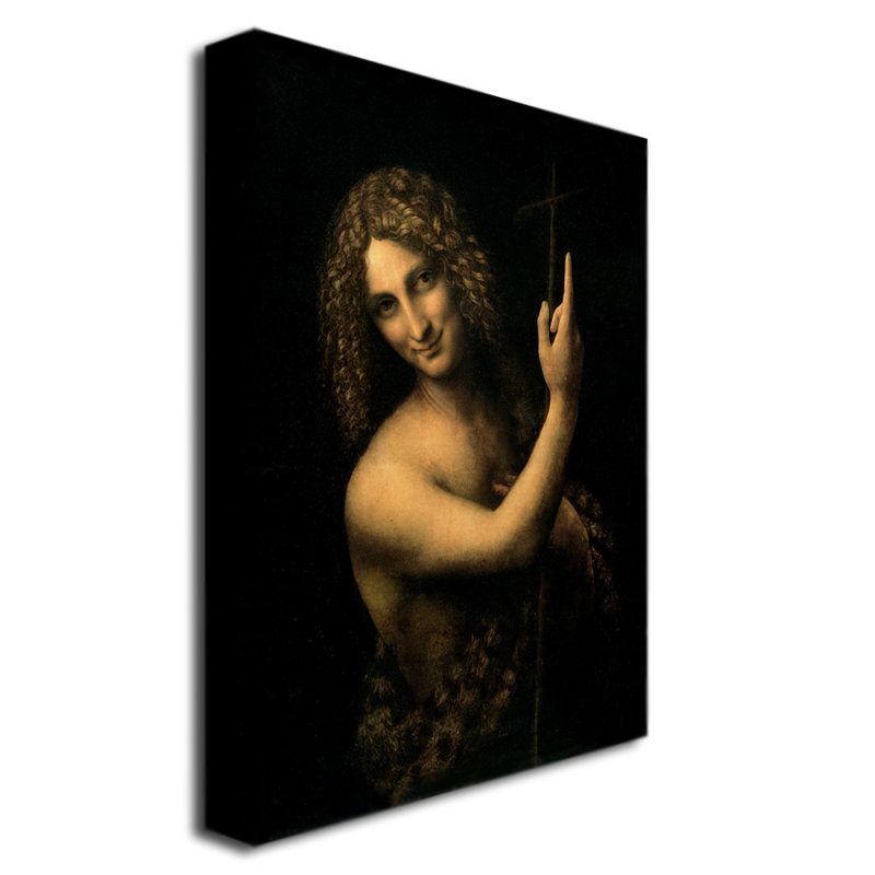 « st. john the baptist, 1513-16 » par leonardo da vinci, reproduction d’art sur toile