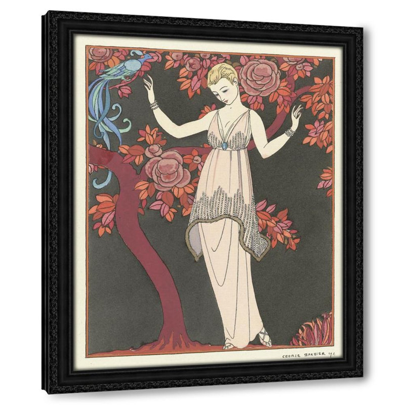 L'Arbre de science /Robe du soir de Doeuillet (1914), 18" H x 15" W
