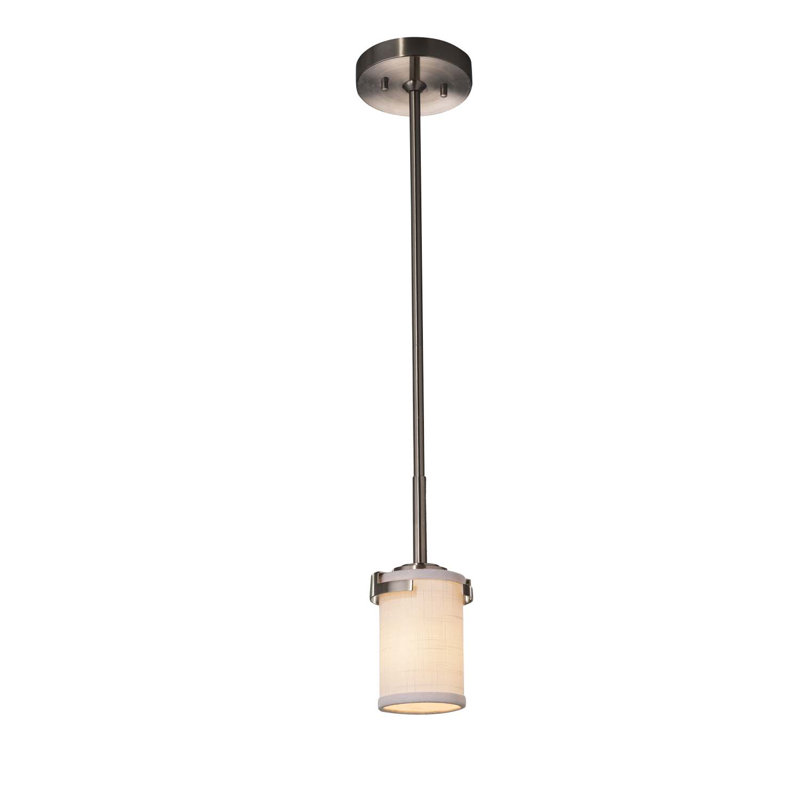 Kenyon 1 - Light Single Pendant, Brushed Nickel, Cream, Incandescent