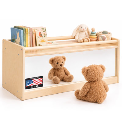 Étagère de rangement avec miroir Guidewill® Montessori