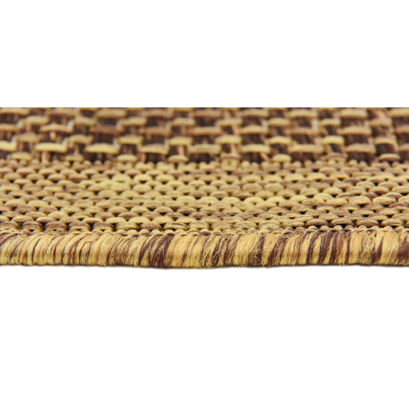 Arieyanna Geometric Indoor / Outdoor Rug, Rectangle 3'3" x 5'