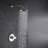 Wedge Collection Shower Trim Only: 8" Round Shower Head, Single Handle Set & Rough-in Valve Included - Brushed Nickel-36865908