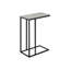 Table de bout Living Room - Gris et stratifié stable pour l'extérieur contemporain de patio